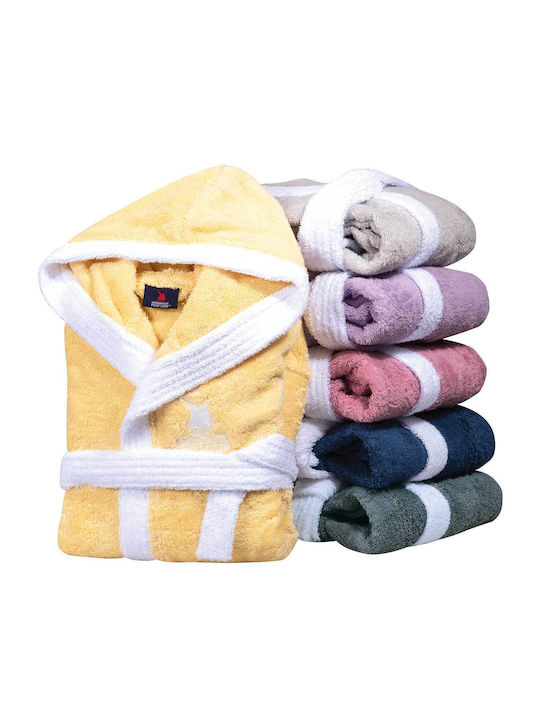 Greenwich Polo Club Kids Bathrobe Purple Hooded