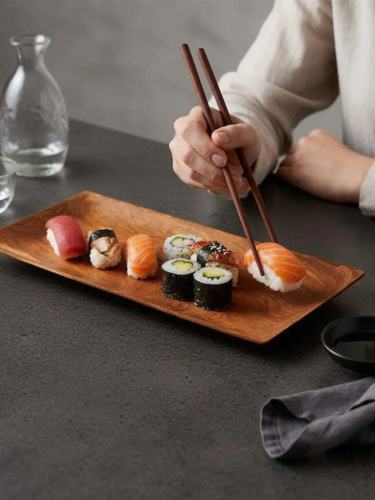 Phos & Gaia Serving Platter for Sushi Wooden