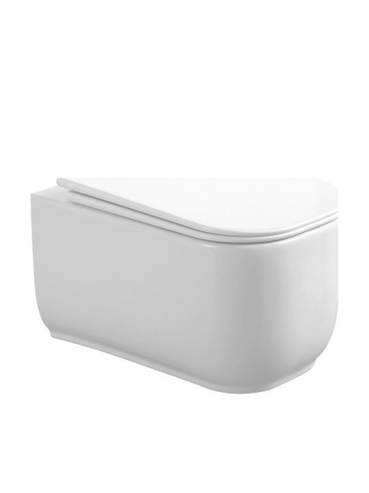 Vinci Λεκάνη Κρεμαστή με Slim Κάλυμμα Soft Close Λευκή Vinci Λεκάνη Κρεμαστή με Slim Κάλυμμα Soft Close Λευκή