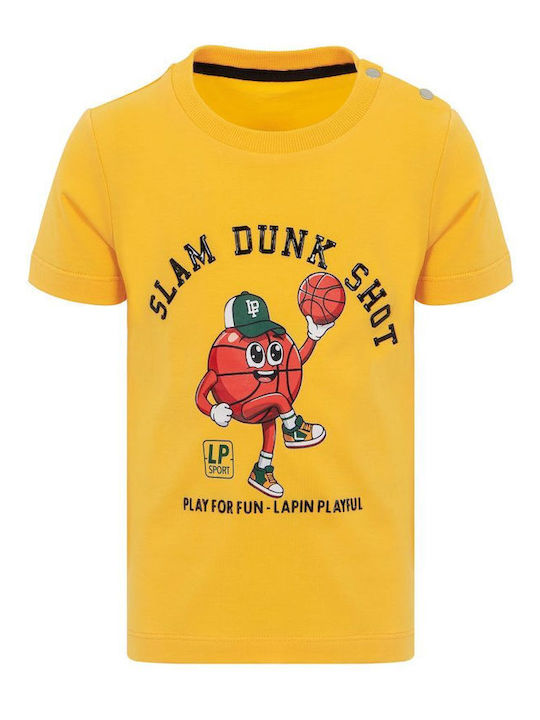 Kids Set with Shorts Summer 2 Pieces Black and Yellow T-Shirt
