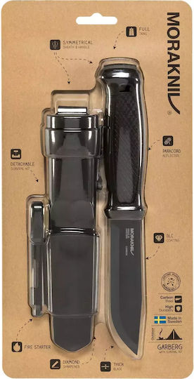 Morakniv Garberg SchwarzBlade (C) Überleben Set Messer Schwarz mit Lederhülle
