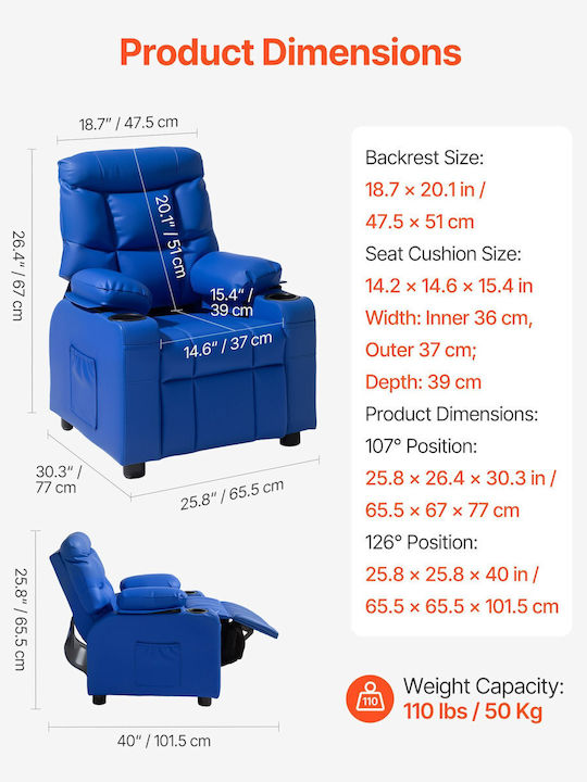 Kinderstuhl Blau