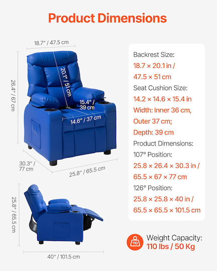Kinderstuhl Blau