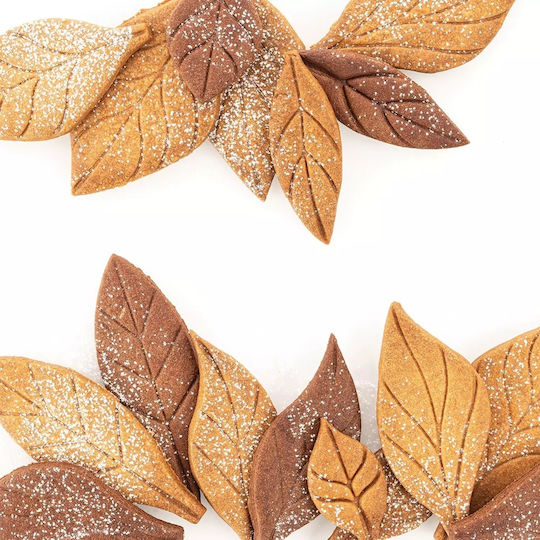 Κουπ Πατ Σιλικόνης Platinum Leaves 240x150x20mm Silikomart Voilà Cookie 53.151.20.0065 00035280