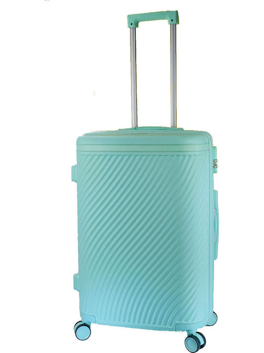 Forecast Forecast Medium Hard Suitcase Turquoise with 4 Wheels Height 65cm