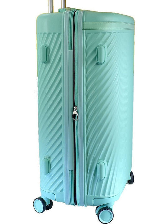 Forecast Forecast Medium Hard Suitcase Turquoise with 4 Wheels Height 65cm