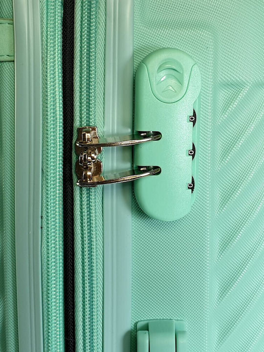 Forecast Forecast Medium Hard Suitcase Turquoise with 4 Wheels Height 65cm