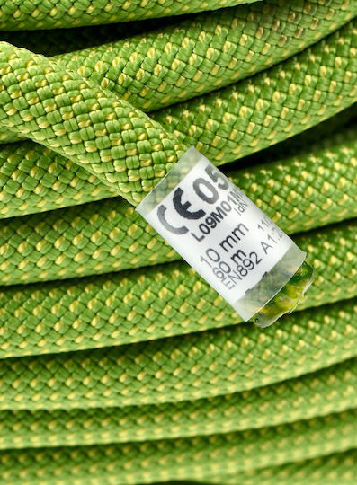 Beal Virus Standard Dynamic Climbing Rope with Length 60m Green