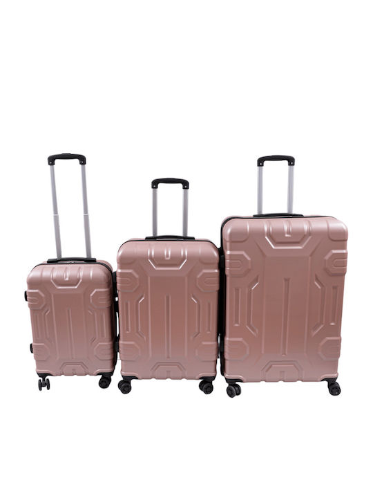 Koffer Hart Rose Gold mit 4 Räder Set 3 Stück