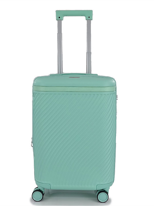 Forecast Lsdq-04 Kids Cabin Hard Travel Suitcase Green With 4 Wheels