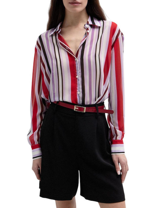 Long Sleeve Women's Striped Shirt