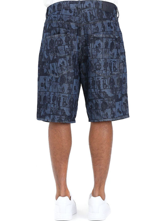 Armani Exchange Men's Denim Blue Shorts