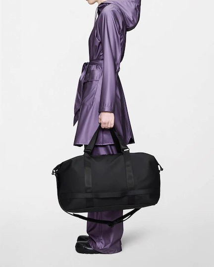 Rains Weekend Bag W3 Sack Voyage Black Fabric M50xW22xH28cm