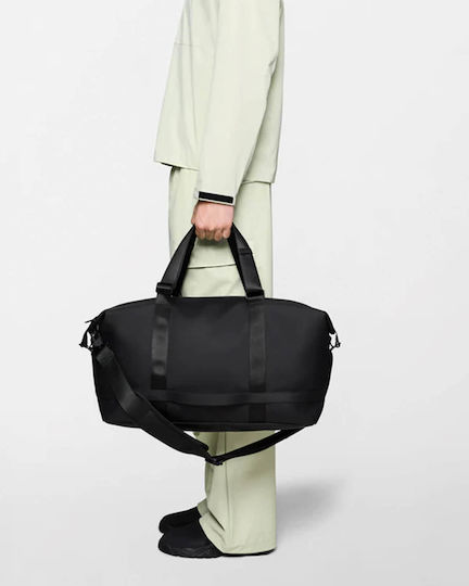 Rains Weekend Bag W3 Sack Voyage Black Fabric M50xW22xH28cm