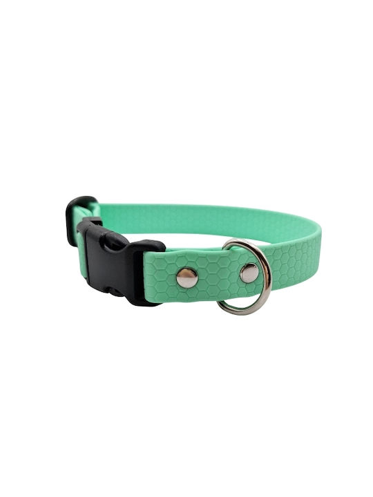 Κολάρο Σκύλου Caribbean Green Hexa Αδιάβροχο Bailu S 27 37 Πλάτος 2cm