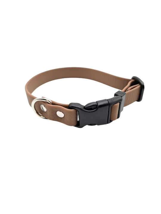 Κολάρο Σκύλου Hexa Brown Αδιάβροχο Bailu M 30 45 Πλάτος 2cm