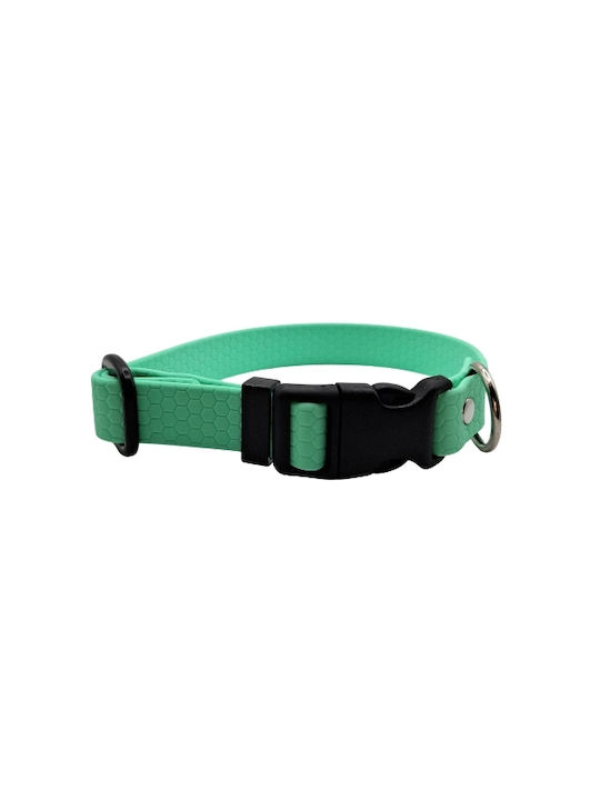 Κολάρο Σκύλου Caribbean Green Hexa Αδιάβροχο Bailu M 30 45 Πλάτος 2cm