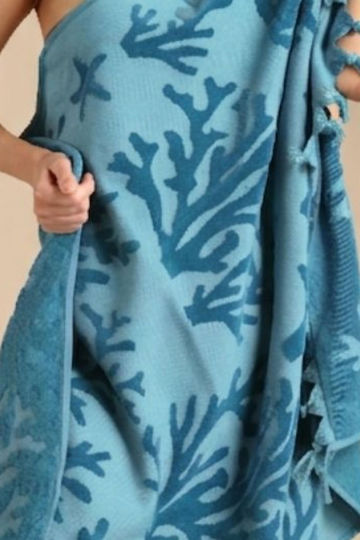 Noidinotte Petrol Blue Beach Towel