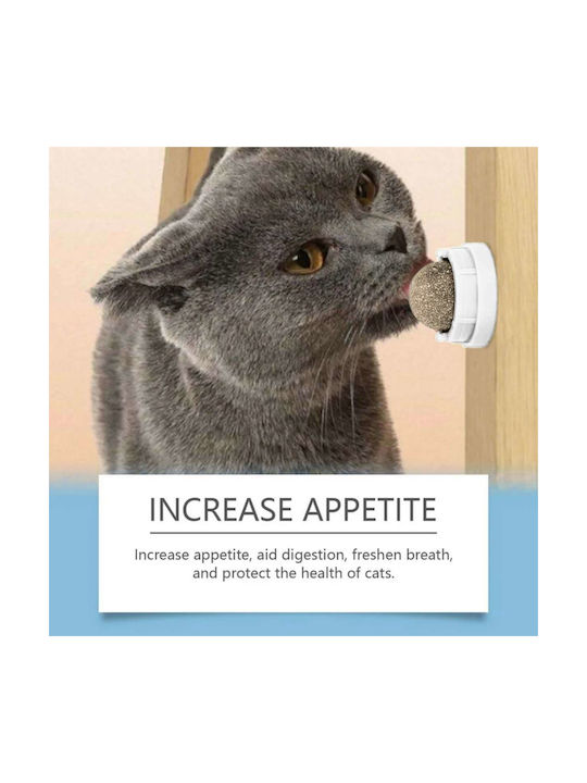 Μπάλα Catnip Γάτας Βάση Άσπρο
