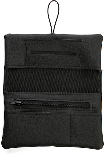 Rollit Tobacco Pouch Made of Gray Artificial Leather Handmade with Button 18x9.5cm
