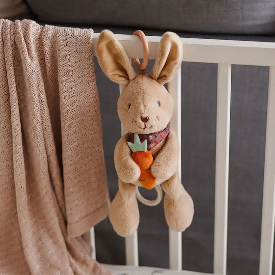 Babyono Κρεμαστό Παιχνίδι Κούνιας και Καροτσιού με Μουσική Rabbit Karo για Νεογέννητα