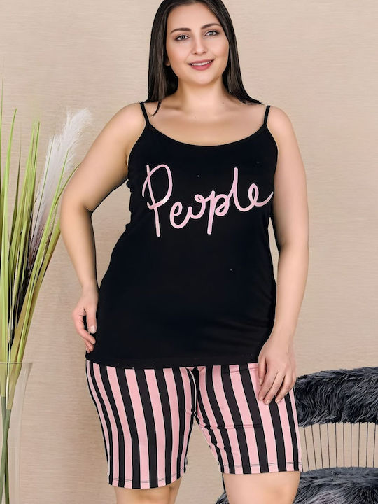Lady Sommerliches Damen-Schlafanzug-Set Mehrfarbig