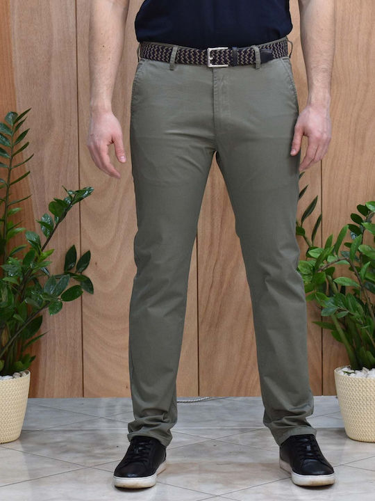 Παντελόνι σε Slim Εφαρμογή Olive
