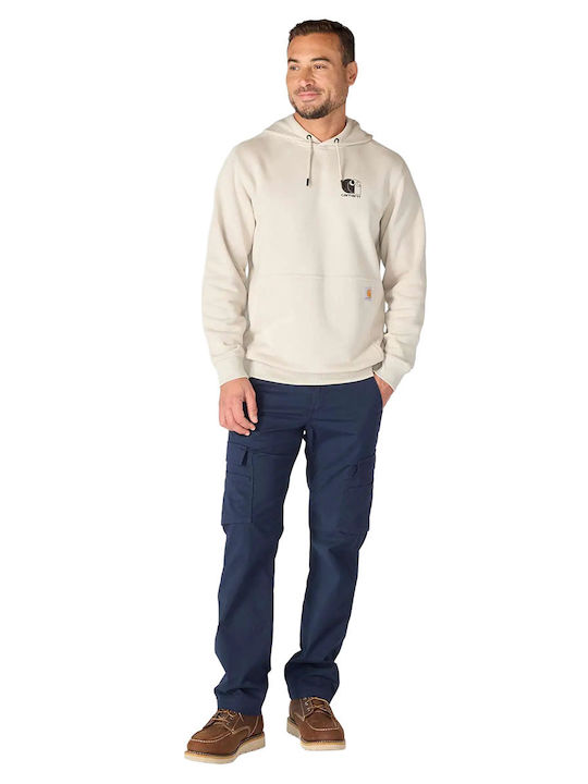 Logo Hoodie Ecru