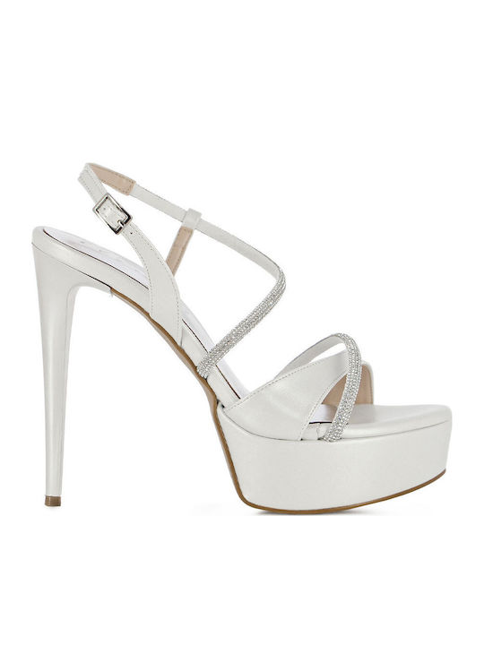 White Leather Sandals