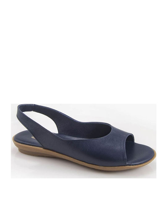 Leder Flache Sandalen für Damen Weiß