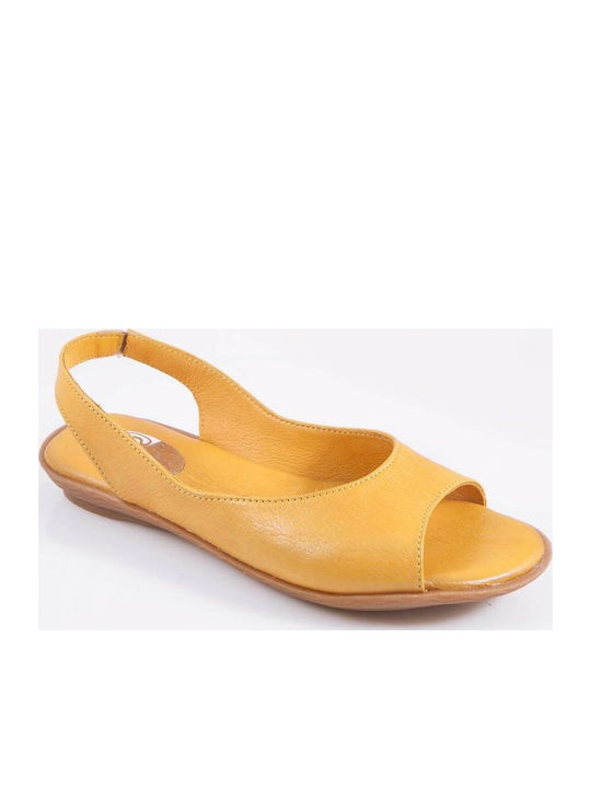 Leder Flache Sandalen für Damen Weiß