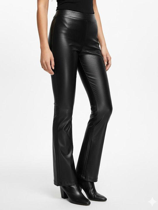 Mw Damen Stoff Hose Schlag Black