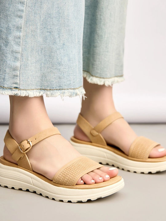 Women's Flat Sandals Brown