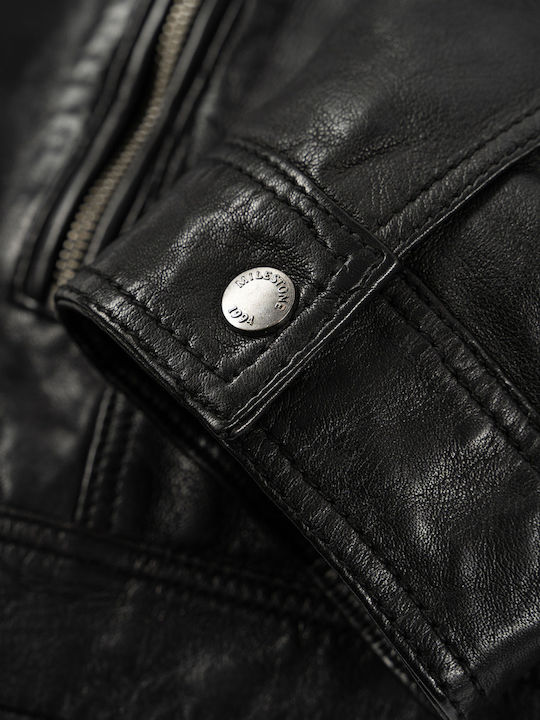 Pepino Leather Jacket Black