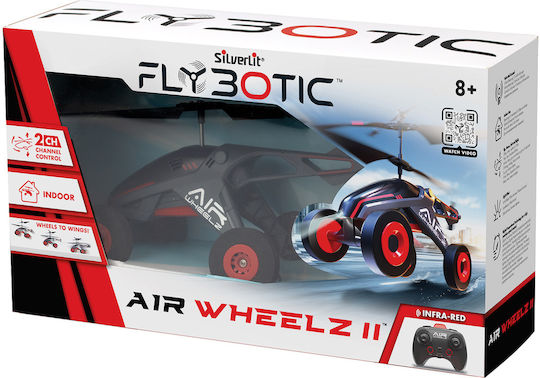 Silverlit Flybotic Air Wheelz Τηλεκατευθυνόμενο Ελικόπτερο Κόκκινο