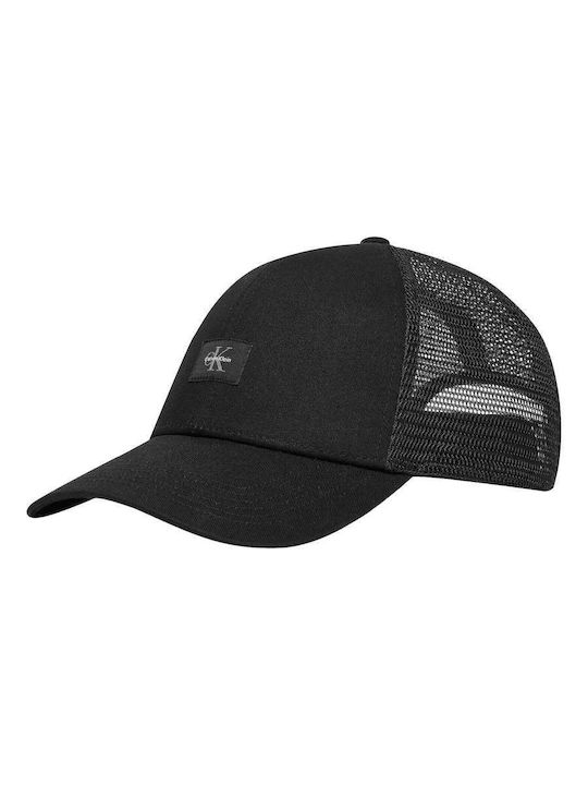 Мъжка Шапка Calvin Klein Monologo Woven Patch Trucker Черна
