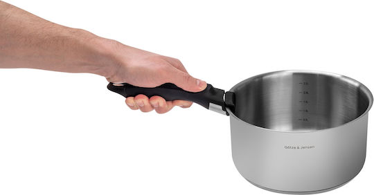 Götze&Jensen Royalty Line Töpfe Set aus Rostfreiem Stahl 3 Teile