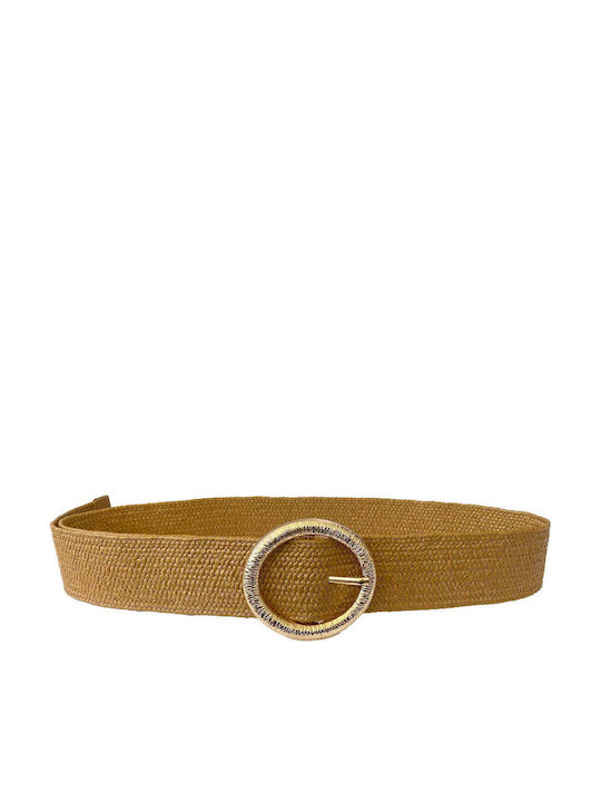 Breite Elastische Damen Gürtel Braun