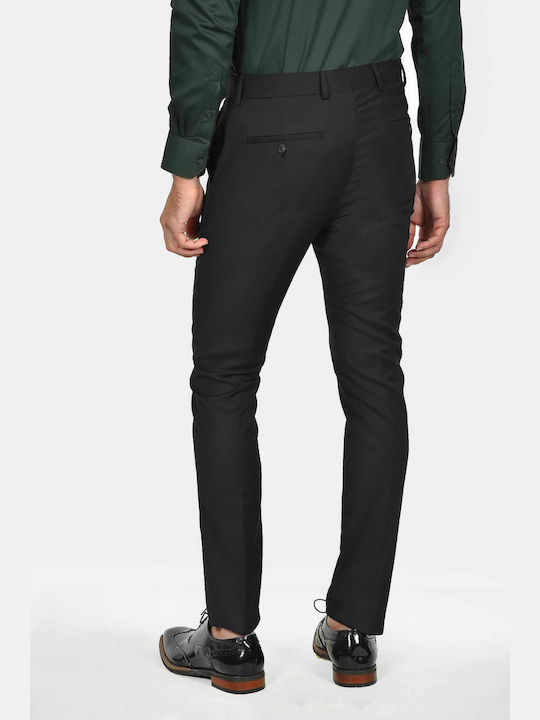 Winter Men's Suit with Slim Fit Black