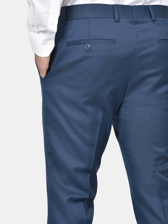 Winter Men's Suit with Slim Fit Blue