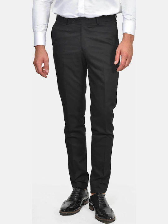 Winter Men's Groom's Suit with Slim Fit Black