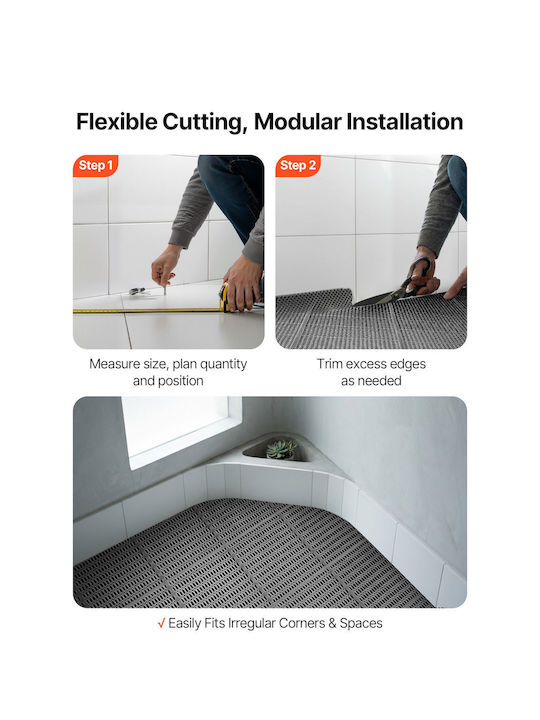 Vevor Αντιολισθητικό Χαλί Διάδρομος Μαύρο 90x1500cm