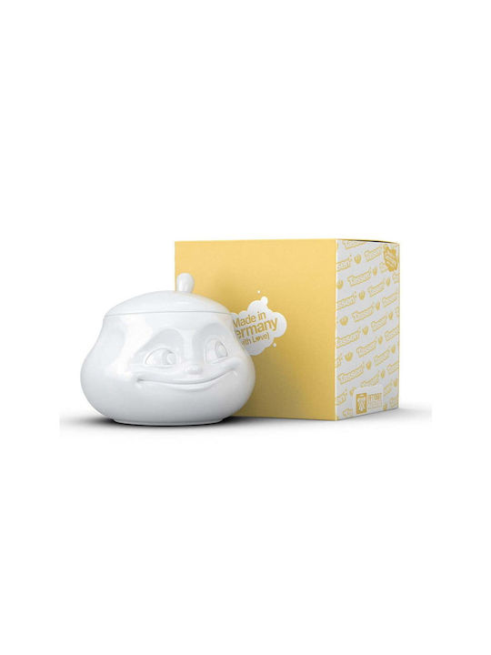 Porcelain White Serving Sugar Bowl