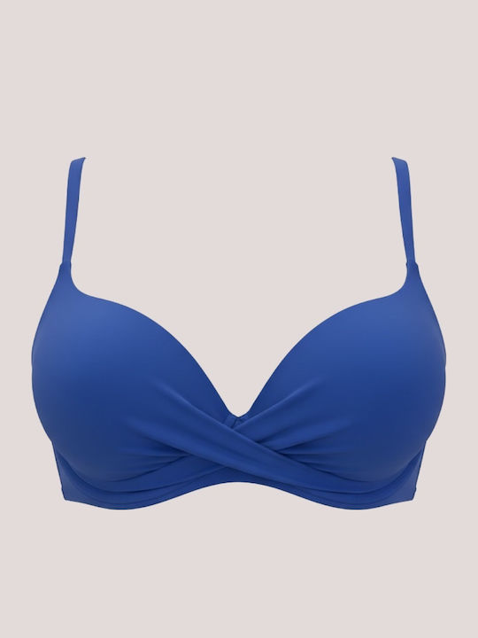 Bikini Set Push Up High Waist Blue Navy