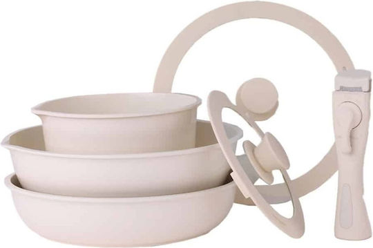 Set Vase de Gătit cu Acoperire Ceramică 3 Piese
