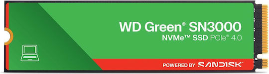 Western Digital Green SN3000 SSD 1TB τύπου M.2 με σύνδεση PCI Express 4.0 WDS100T4G1E-00CPS0 Bulk