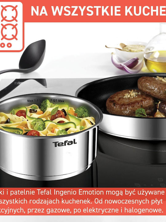 Tefal Tefal Kochgeschirr-Set aus Rostfreiem Stahl mit Antihaftbeschichtung 8-tlg