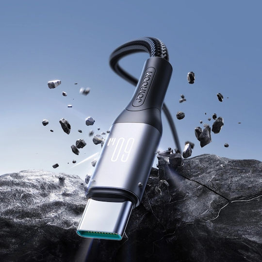 Joyroom USB 2.0 USB-C Male To USB-C 60W PD Cable Black 2m