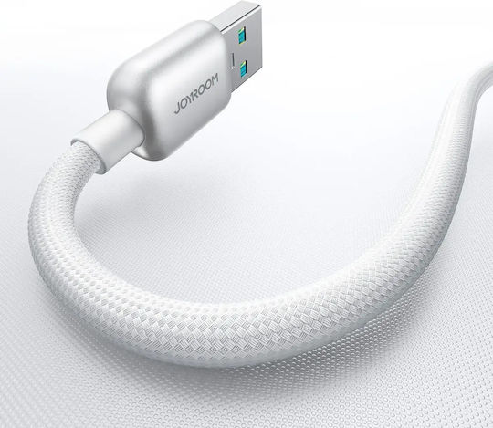 Joyroom S-A55 StarFlight USB 2.0 Cable USB-C male - USB-A 66W Λευκό 1.2m