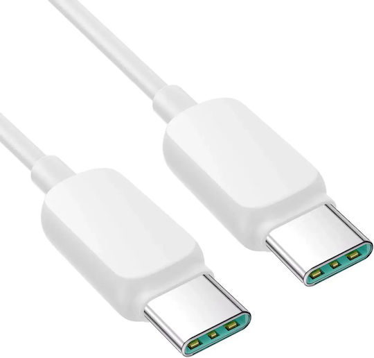 Joyroom USB 2.0 Cable USB-C male - USB-C 60W Λευκό 1.2m S-A14